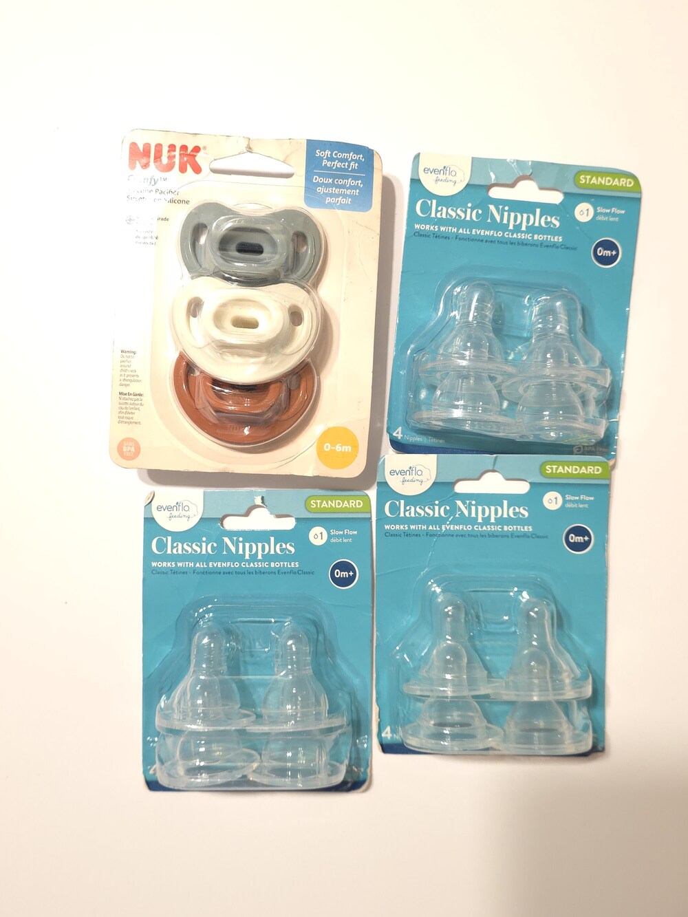 Dr. Brown's Classic Nipples & NUK Pacifier Baby Bundle